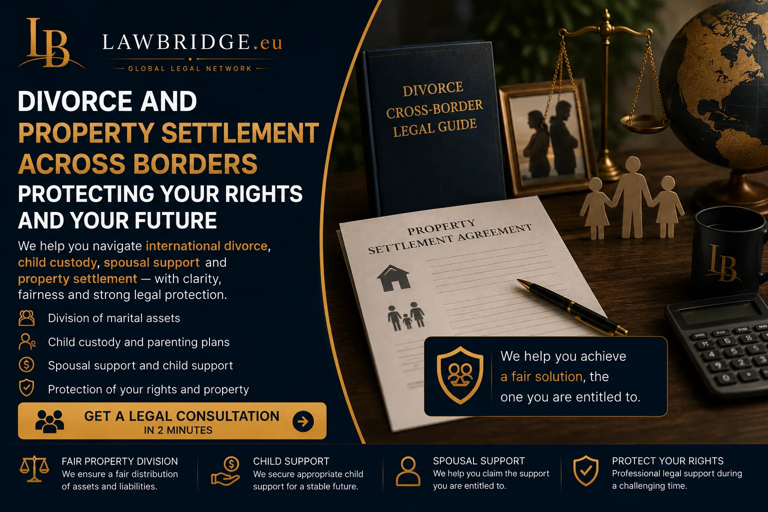Child Support & Custody Arrangement | LawBridge Family law — a LawBridge case study helping clients find the right lawyer for child support matters.